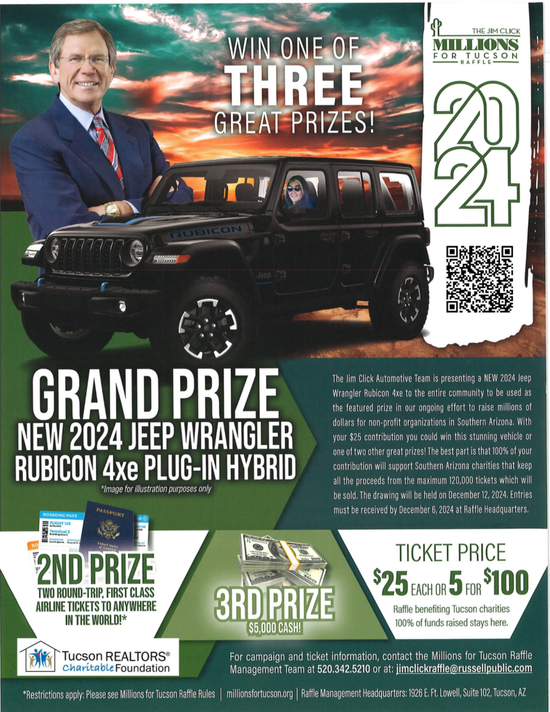 2024 Jim Click Raffle Tucson Association of REALTORS®